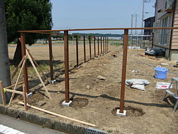 基礎工事の写真